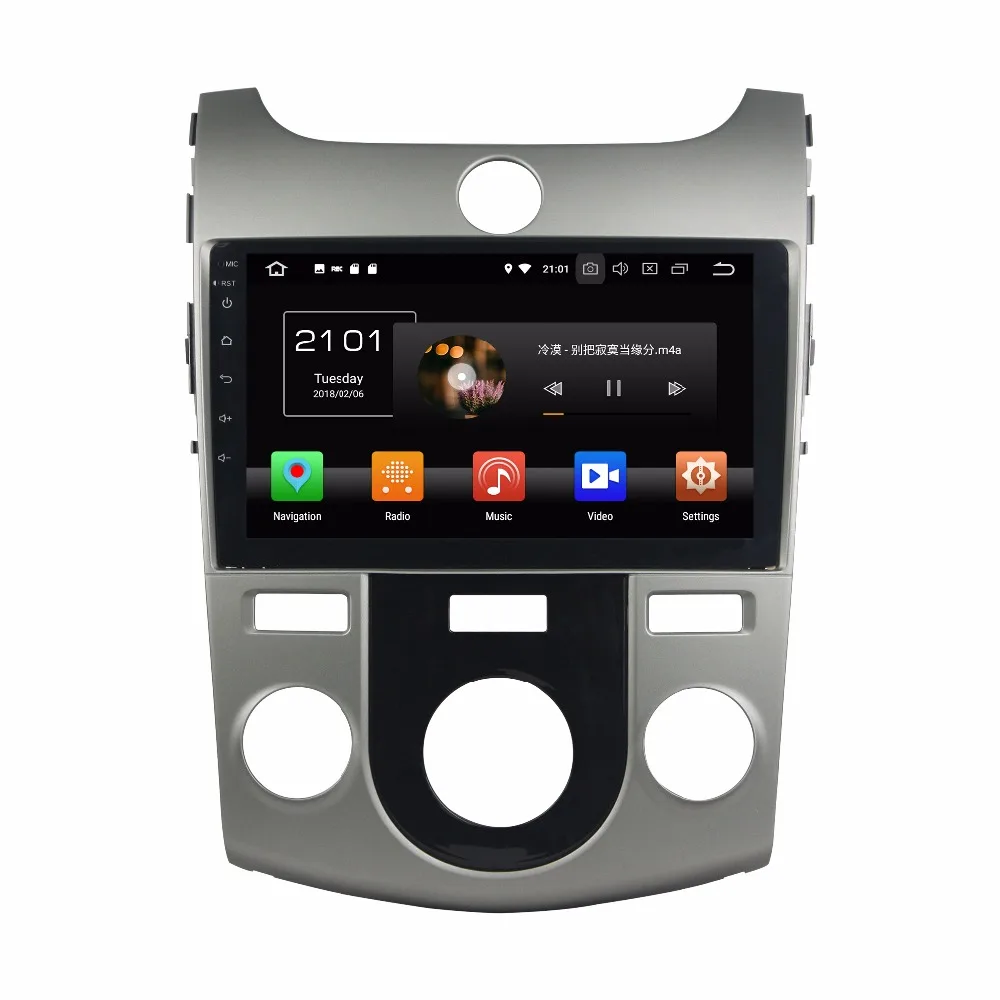 Автомобильный мультимедийный плеер 9 &quot 1 Din 8 ядер Android 0 для KIA CERATO FORTE 2008 2012 MT