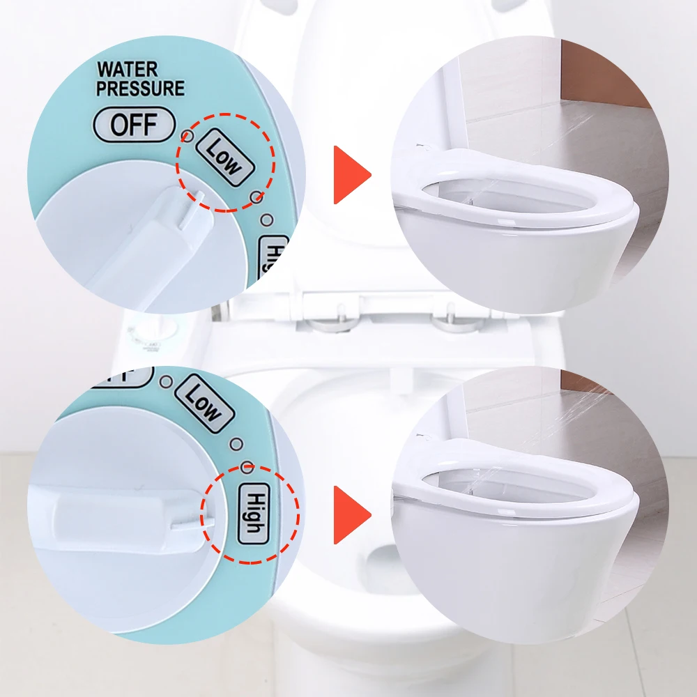 

Non-Electric Toilet Seat Bidet Attachment Self-Cleaning Nozzle Toilet Flushing Sanitary Device Automatic Washing Bidet Accessory