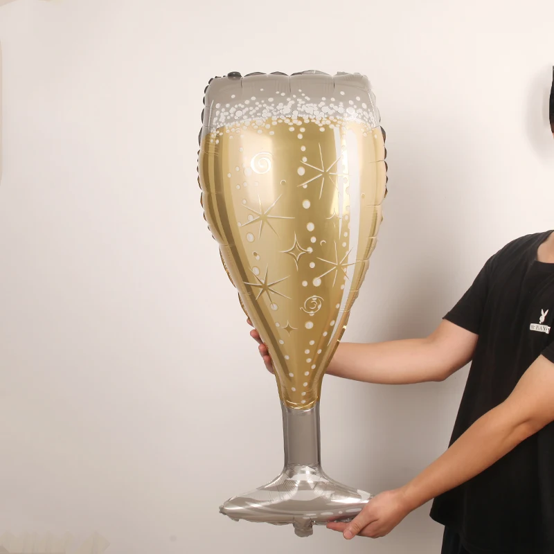 1 шт. воздушные шары из фольги в виде винной бутылки виски пивной чашки гелиевый