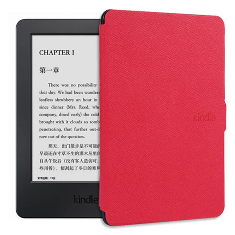 Red Магнитный смарт-чехол для Amazon Kindle 8th Gen модель 6' чехол для планшета чехол для электронной книги для Kindle 8th с автоматическим пробуждением/спящим режимом - Цвет: Red