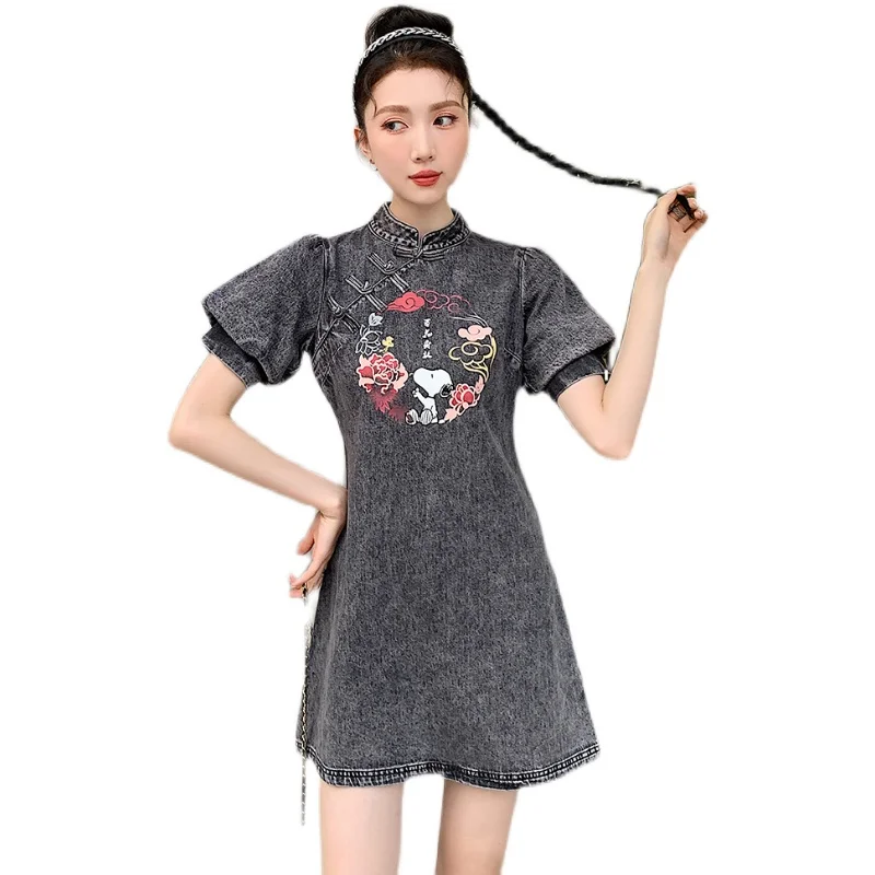 

The new dress button qipao dress dress summer