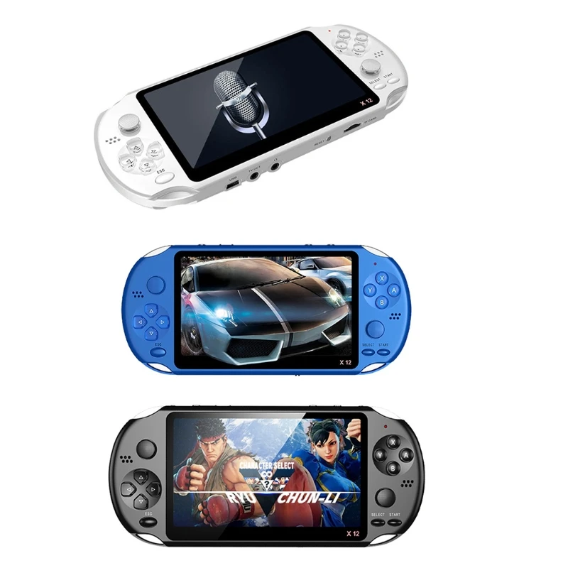 

Портативная игровая консоль 28EA, 5,1 дюйма, 1500 мАч, перезаряжаемые литиевые батареи, 12x эмуляторы