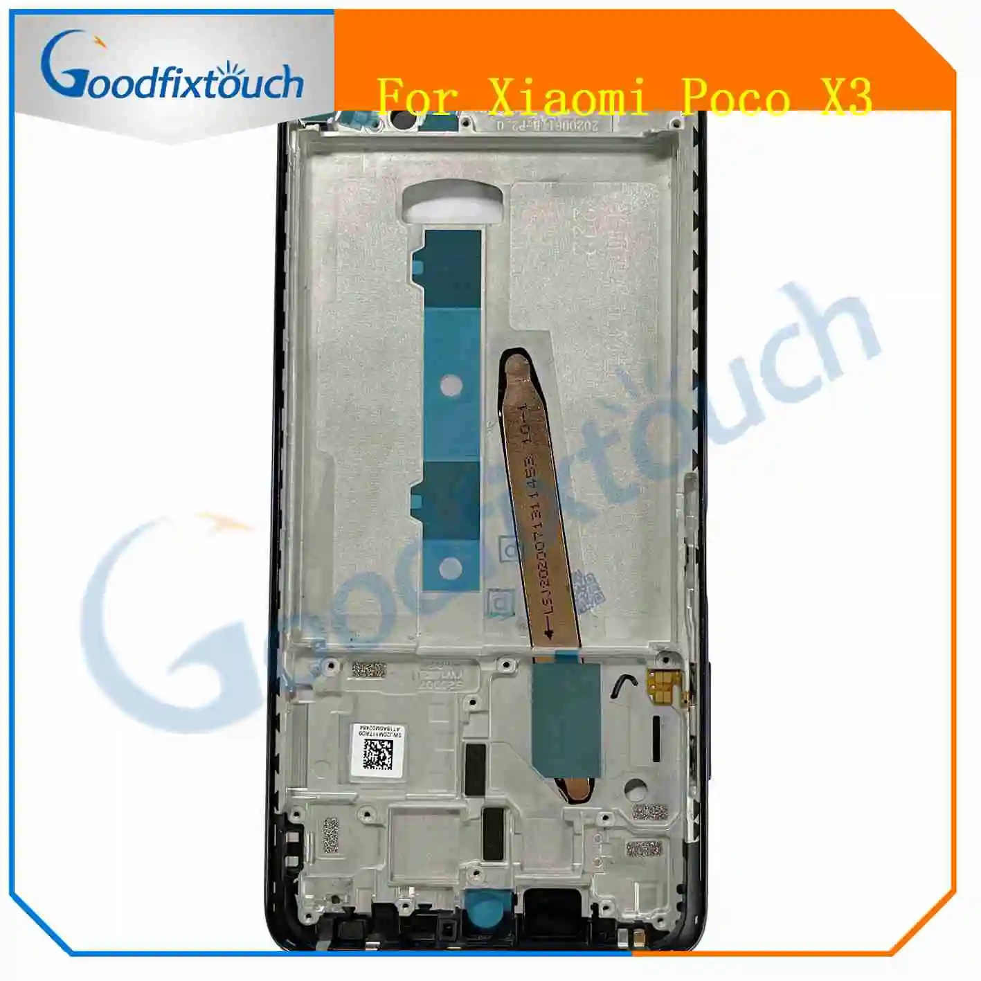 Крышка батарейного отсека для Xiaomi Poco X3 NFC Задняя стеклянная крышка корпуса задняя