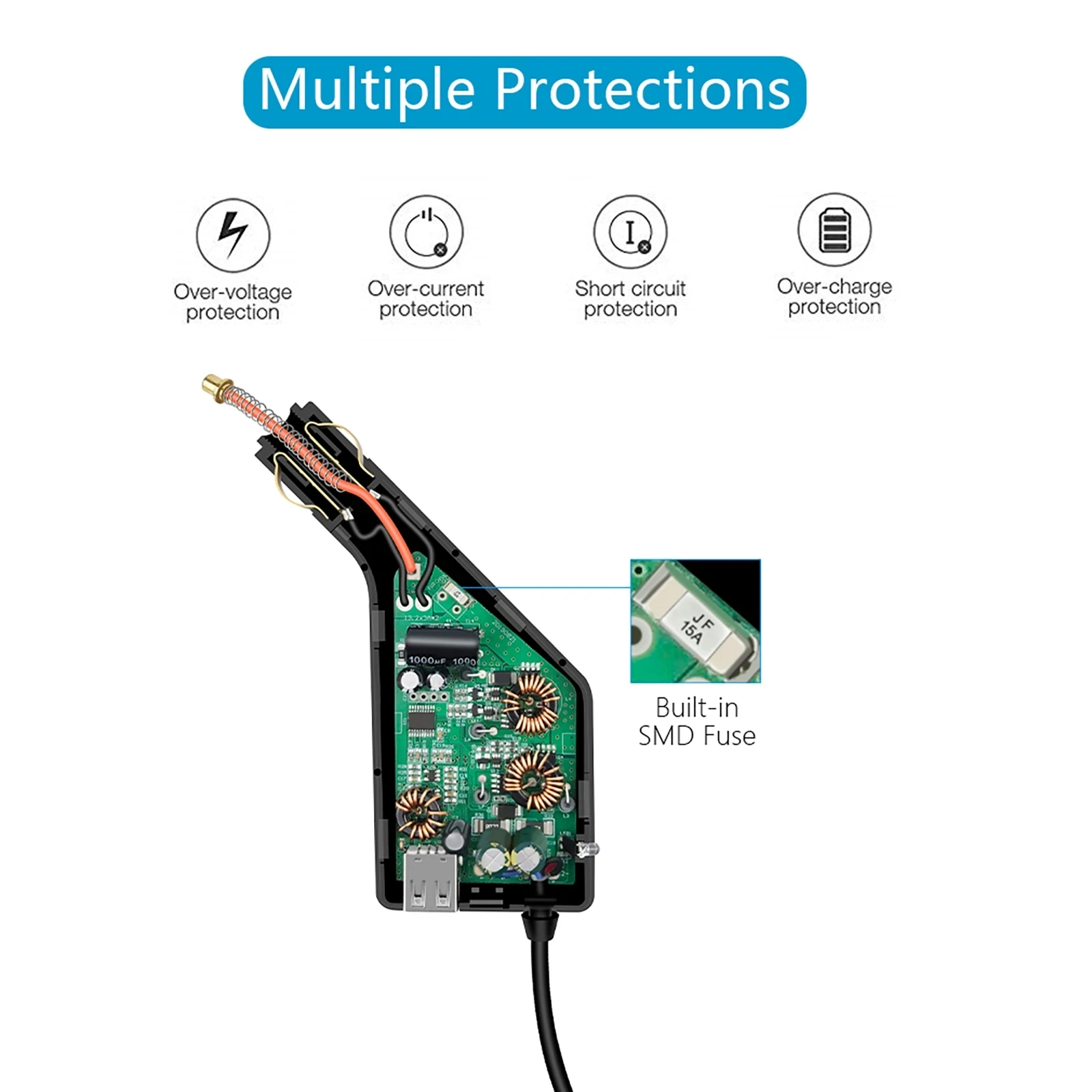 

Car Charger For DJI FPV Intelligent Battery Charging Hub FPV Car Connector USB Adapter Multi Car Charger