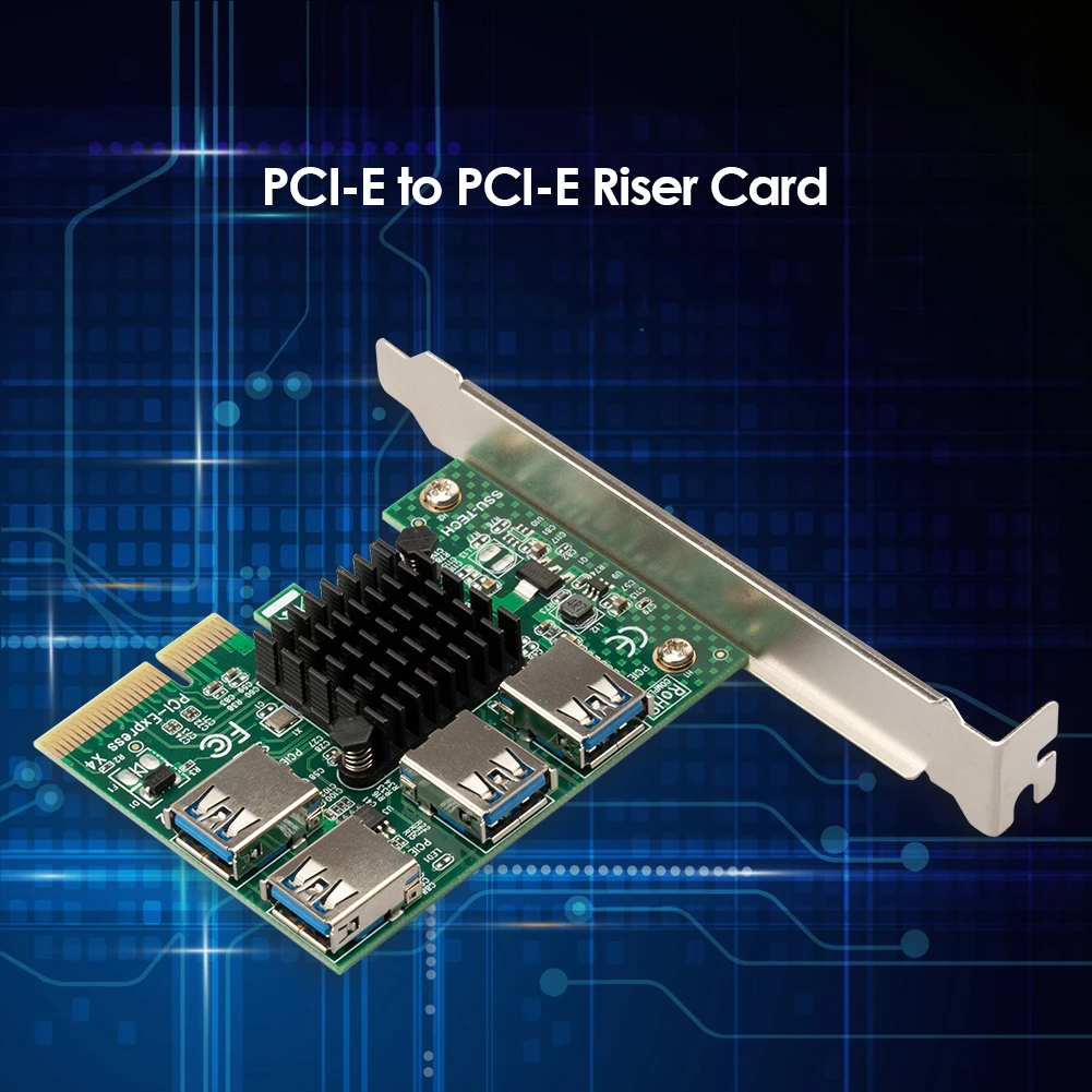 

Адаптер для жесткого диска SSD-карты PCI-E к PCI-E адаптер-удлинитель от 1 до 4 PCI-Express слот USB 3,0 увеличитель переходника