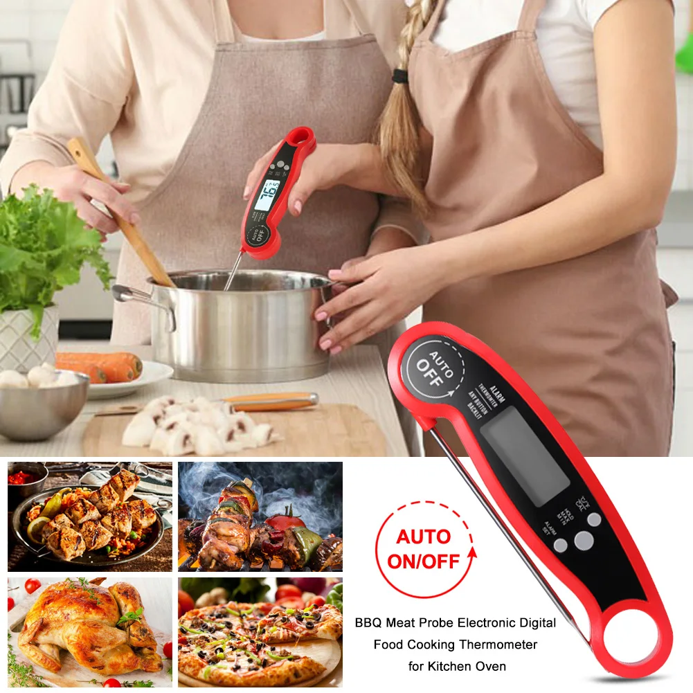 Цифровой термометр с зондом складной Кухонный Термометр для барбекю и мяса еды