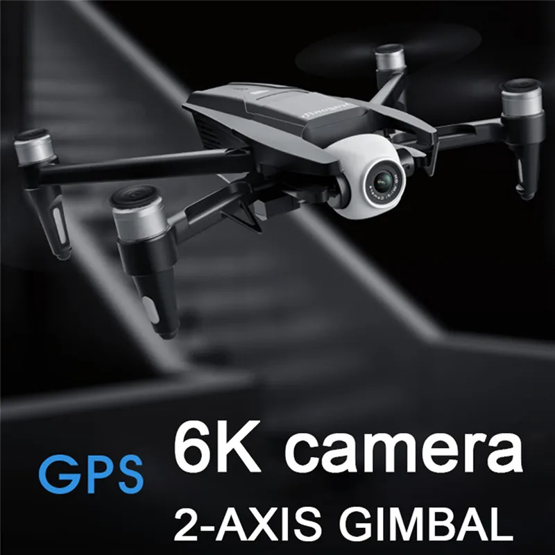 

2020 New S137 Drone 6K GPS Dual Camera 1500M Two Axis Gimbal Brushless WiFi FPV Flight 25 Min Professional Drone Support TF Card