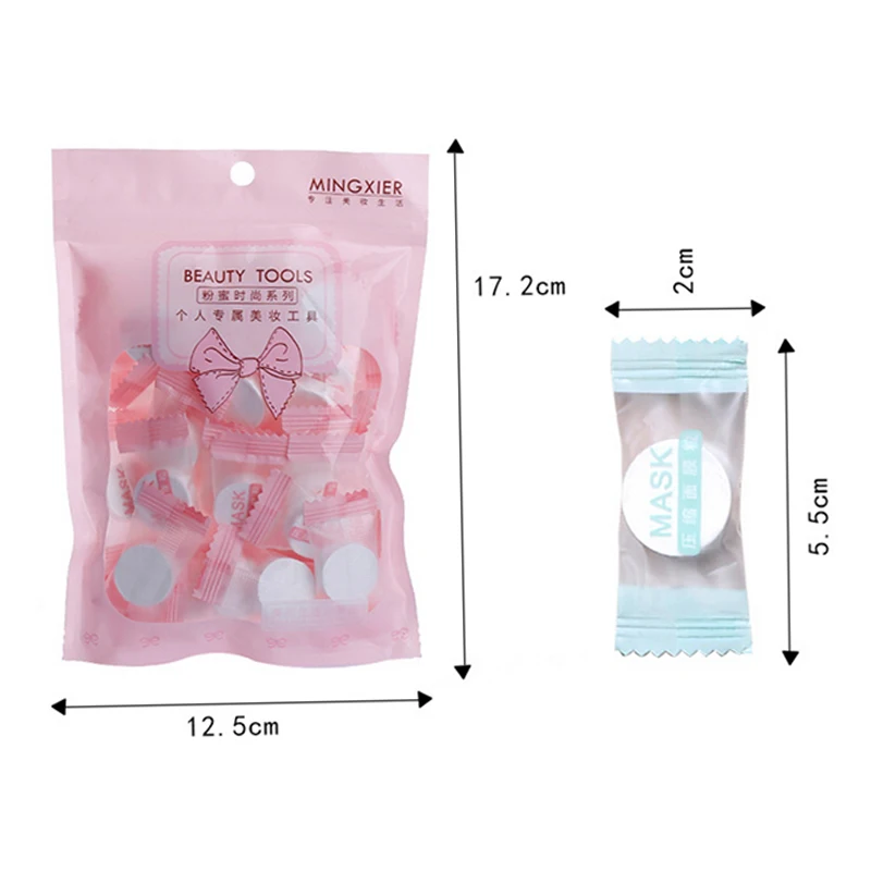 

Ultra-Thin Moisturizing Disposable Compression Facial Mask Cotton Facial Sheet Face Skin Care Wrapped Masks Paper 15/20/30pc/Bag