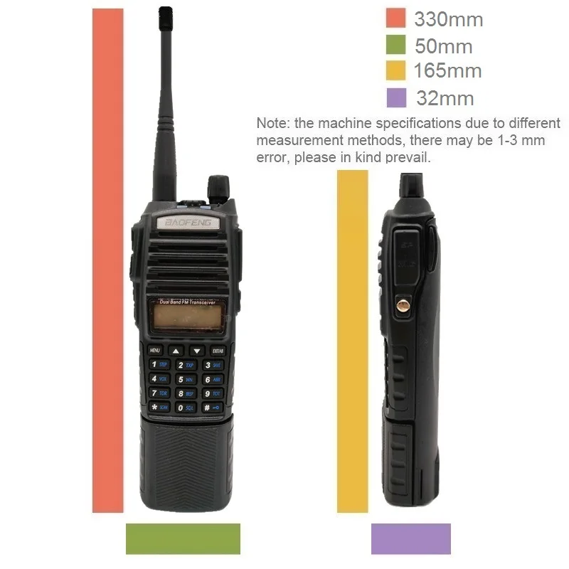 Портативная рация BAOFENG UV-82 8 Вт 10 км двухдиапазонный FM-трансивер VHF UHF CB