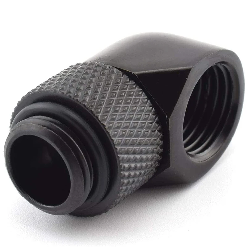 6 шт./лот G1 / 4 дюйма 90 поворотный Компрессионный фитинг градусов водяное