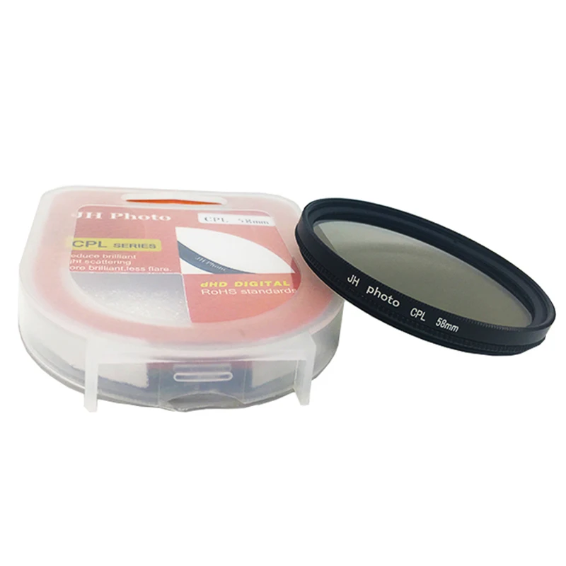 

Поляризационный фильтр, поляризационное стекло 40,5 мм 49 мм 52 мм 55 мм 58 мм 62 мм 67 мм 72 мм 77 мм 82 мм CPL