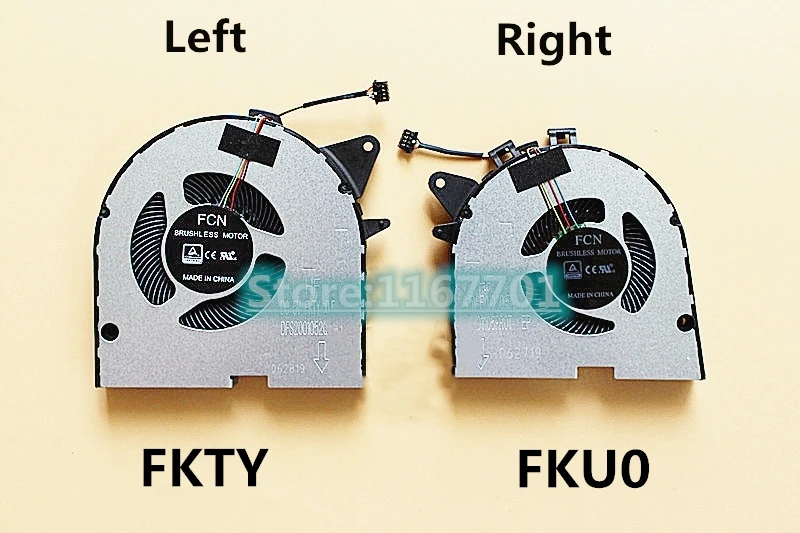 

New original Laptop CPU/GPU Cooling Fan For Lenovo Rescuer Legion Y545 DFS2001052Q0T-FKTY DFS501105PR0T-FKU0