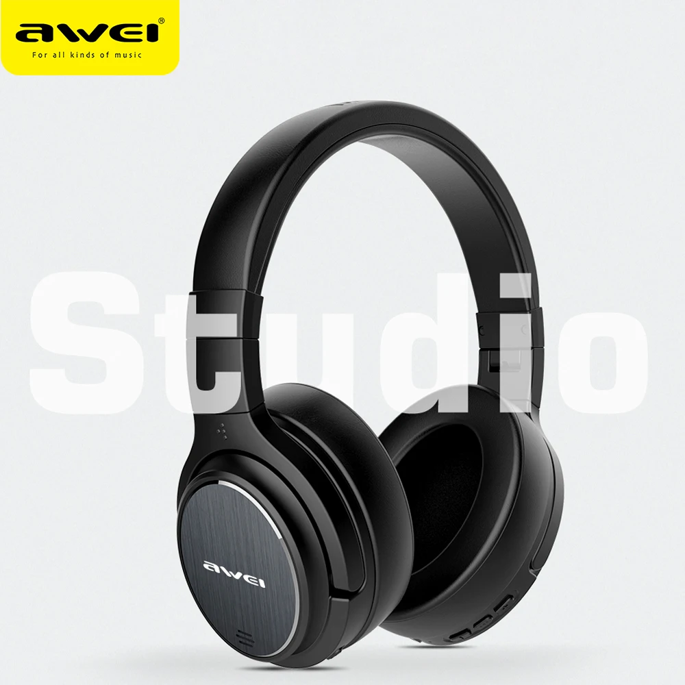 

Awei A950BL Active Noise Cancellation Headphones Bluetooth V4.1 ANC Wireless Deep Bass Music Gaming Headset for Xiaomi Huawei