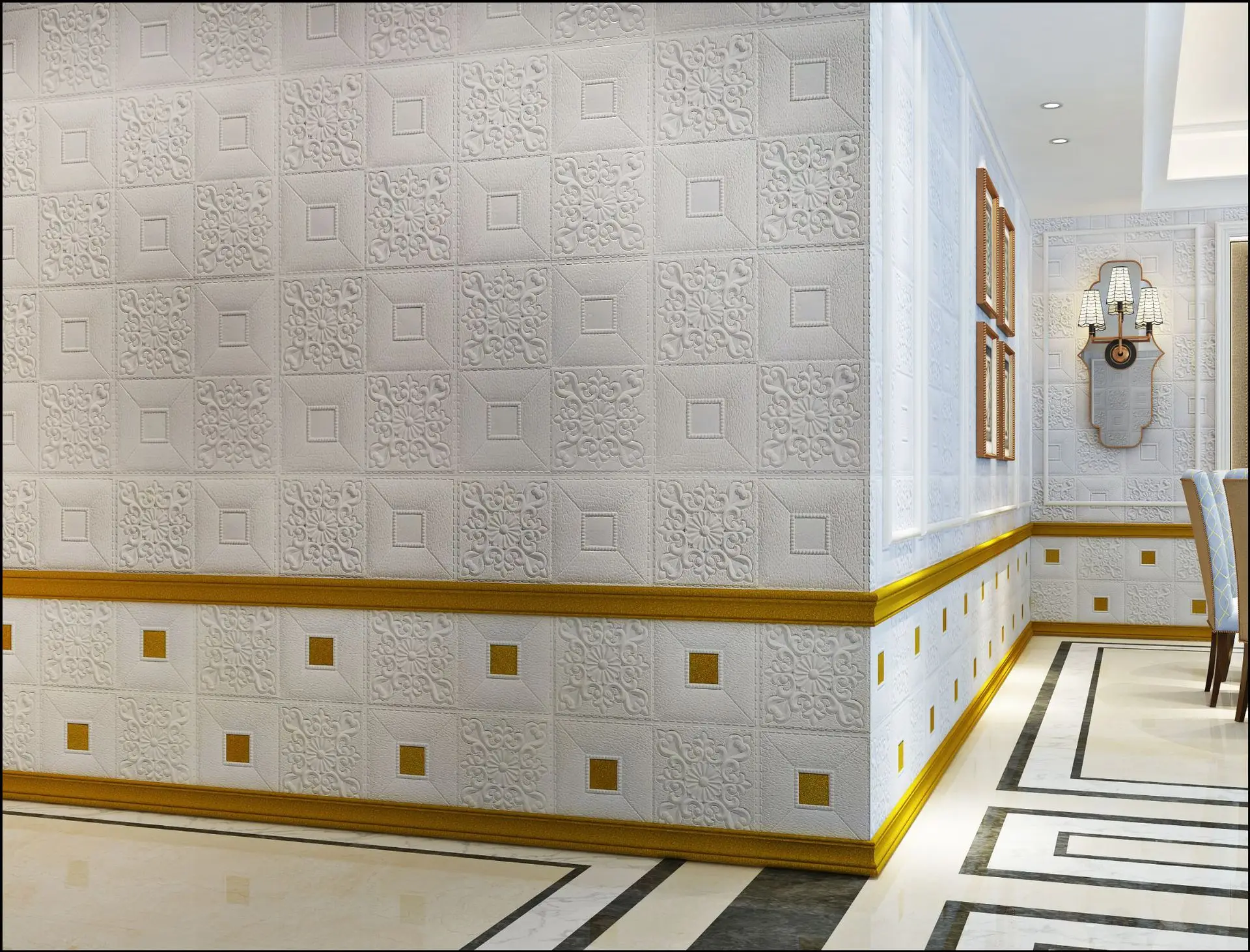 

3D Brick Wall Stickers Self adhesive DIY PE Foam Wallpaper Living Room TV Background Decor Panels Kids Room Protective