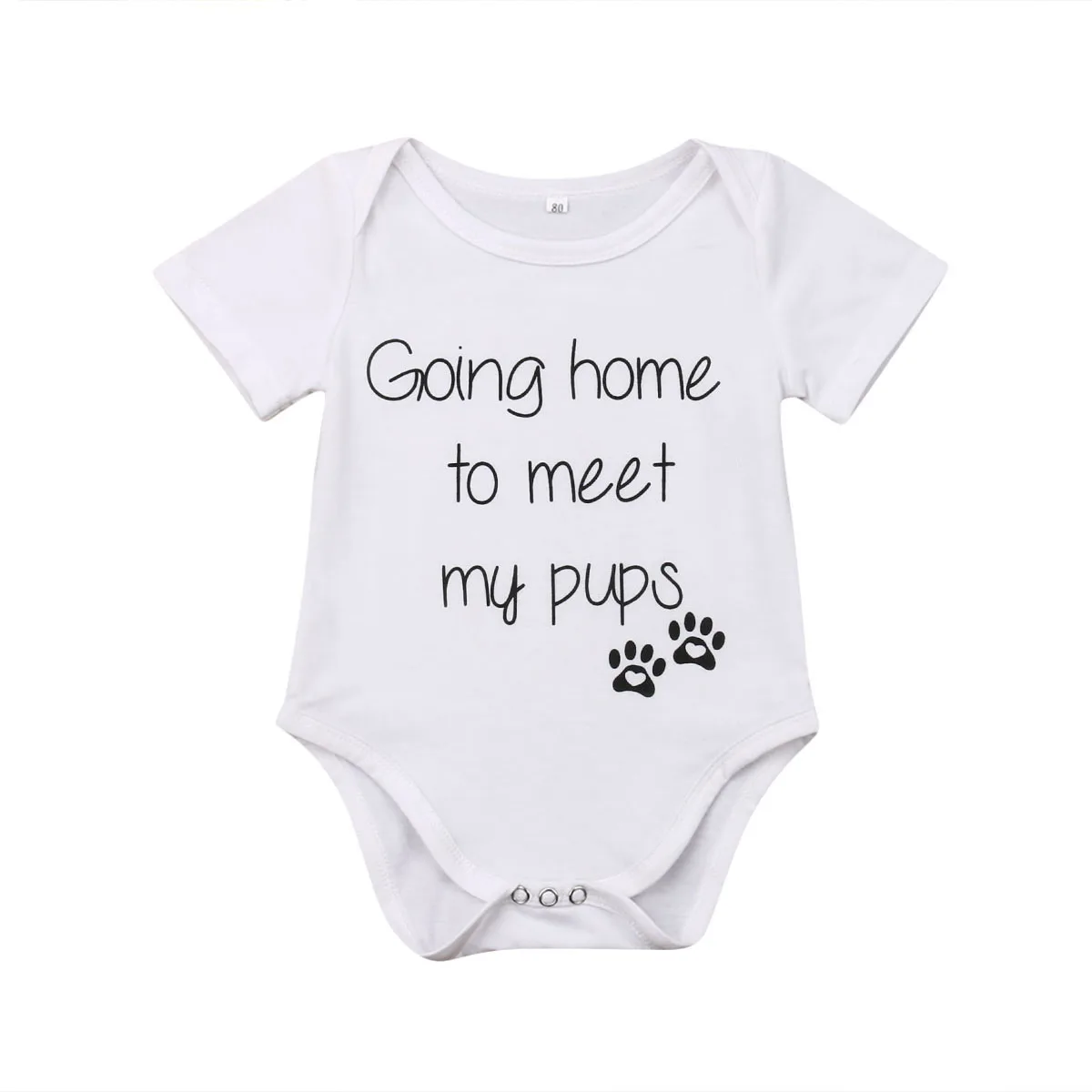 Отпечатки собачьих лап Одежда для новорожденных мальчиков и девочек комбинезон