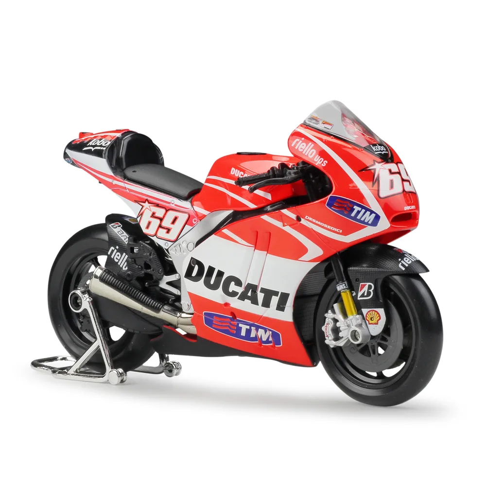 1:10 Maisto Ducati Desmosedici GP11 GP13#69 2011 2013 Ники Хэйден гоночный автомобиль литой мотоцикл