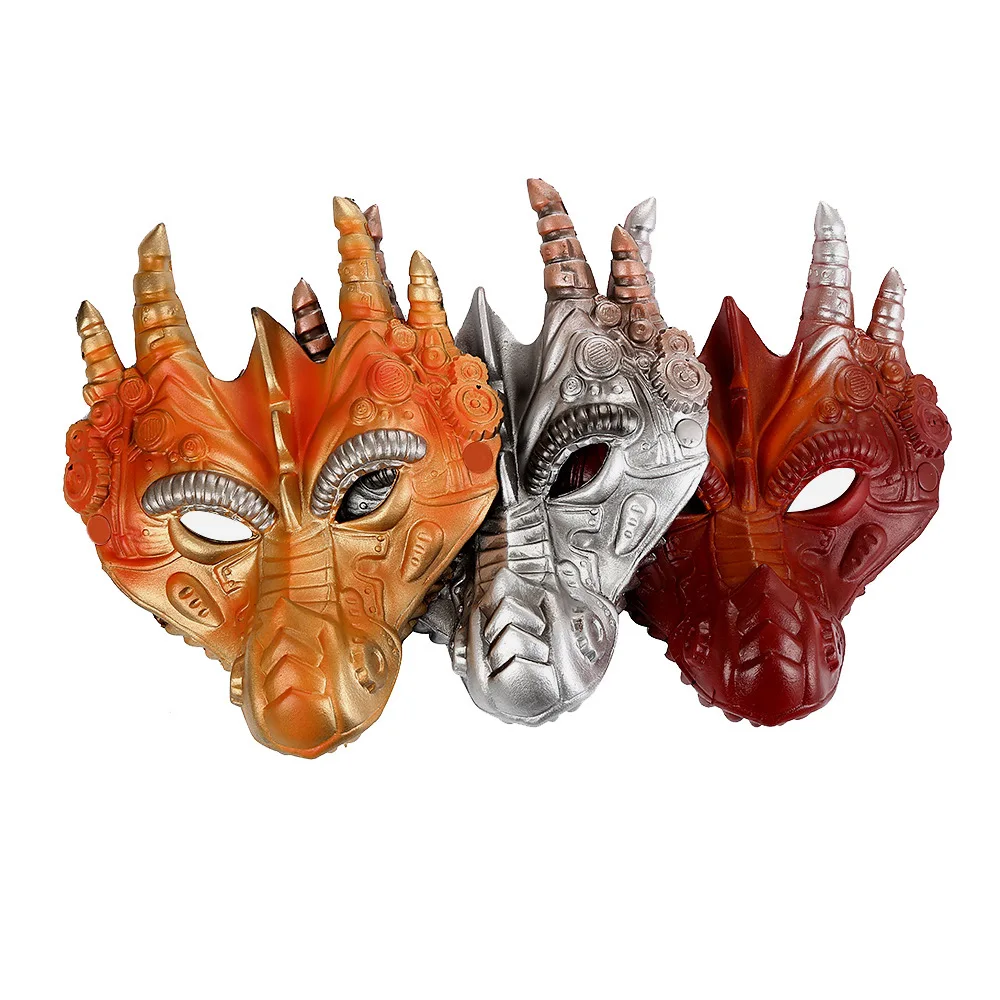 Карнавальный макияж на Хэллоуин маски дракона в стиле панк Рождественский