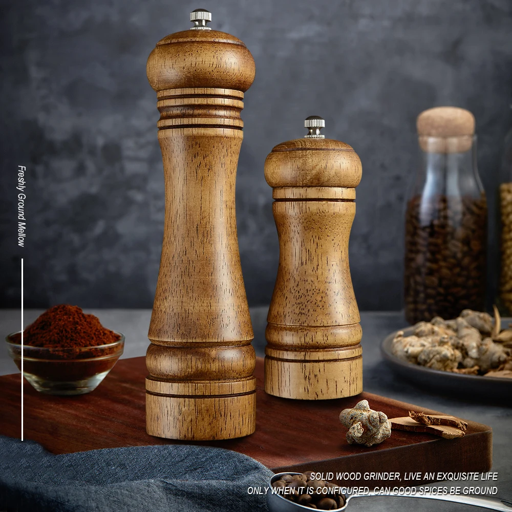 2 шт. кухонная ручная мельница для перемалывания соли перца шейкер контейнер