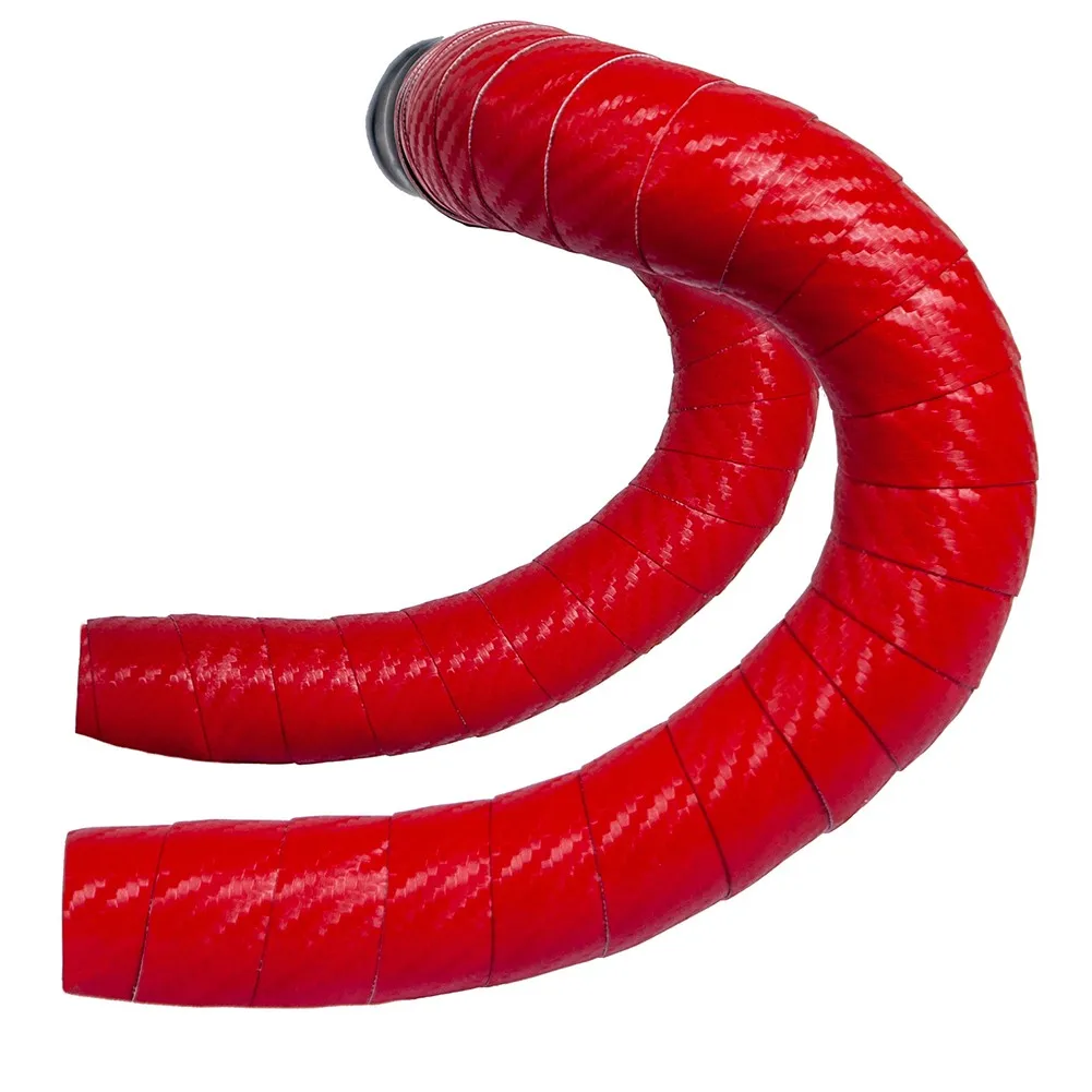 

Bicycle Handlebar Tape Carbon Fiber Grain Pattern Road PU EVA Strap Non-Slip Shock Absorbent Grip Road Car Strap Wrap Perforated