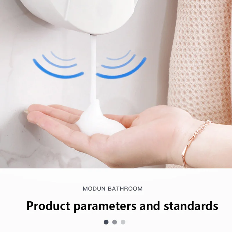 1pc Newest High Qulity 550ml Touchless Automatic Sensor Foam Soap Dispenser Hand Sanitizer Liquid Gel Alcohol Spray Wall Mounted |