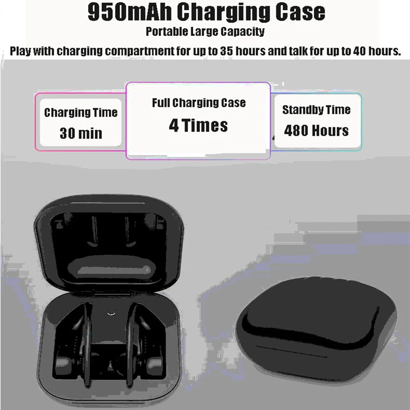 TWS-наушники с поддержкой Bluetooth 5 0 и светодиодным дисплеем | Электроника