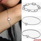 Женский раздвижной магнитный браслет с серебряным сердечком