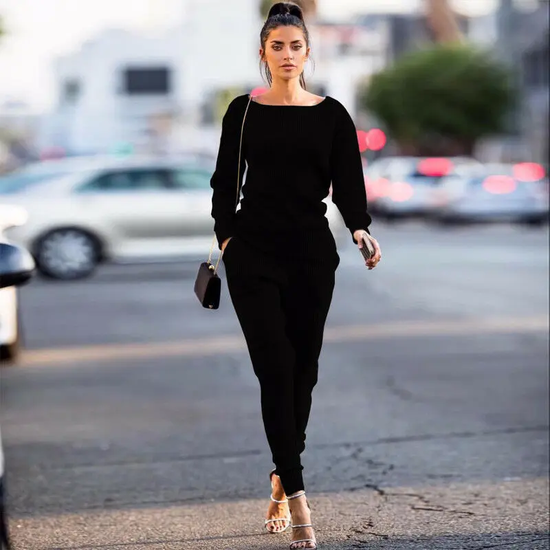 Женский спортивный костюм из 2 предметов толстовка с длинным рукавом и штаны