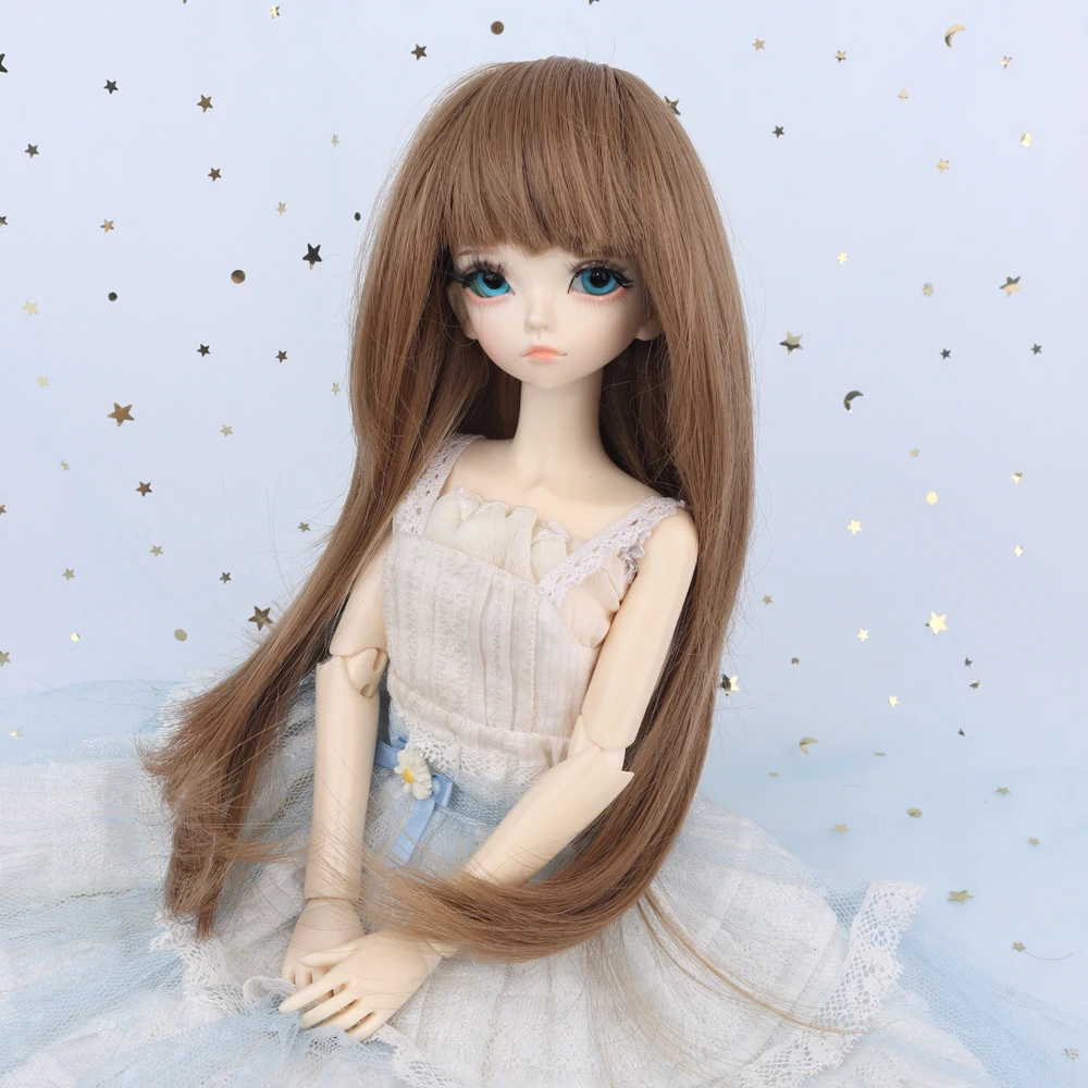 MUZIWIG 1/3 1/4 1/6 BJD кукла парик длинные синтетические вьющиеся волосы натуральный Цвет