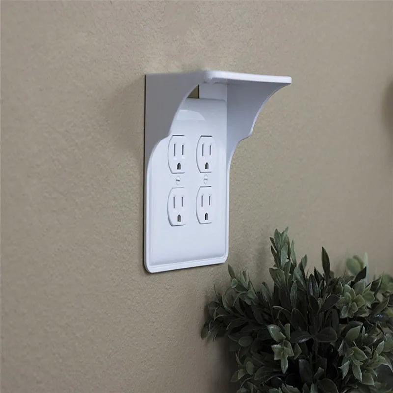 Новый переключатель Белый ABS материала гнездо стойку конечной полка с розеткой