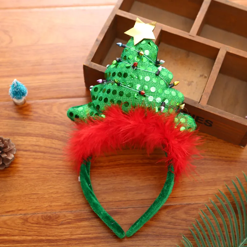 New Year 2020 Christmas Decorations for Home Children's Elf Headband Gifts Celebration Party F | Дом и сад