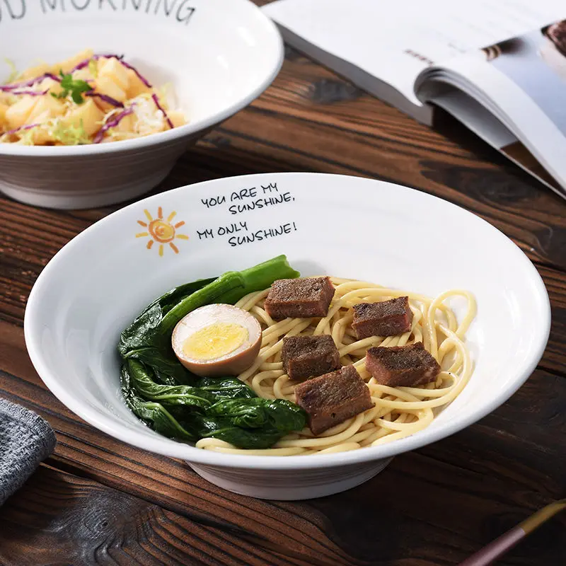 Миска Для рамен из говядины миска для лапши быстрого приготовления супа большая