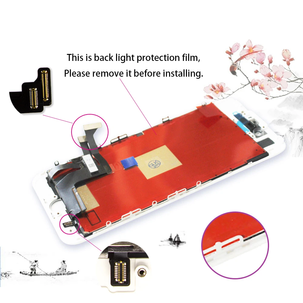 Pantalla LCD для iPhone 8 Plus 3D Force сенсорный экран замена дигитайзер сборка без битых