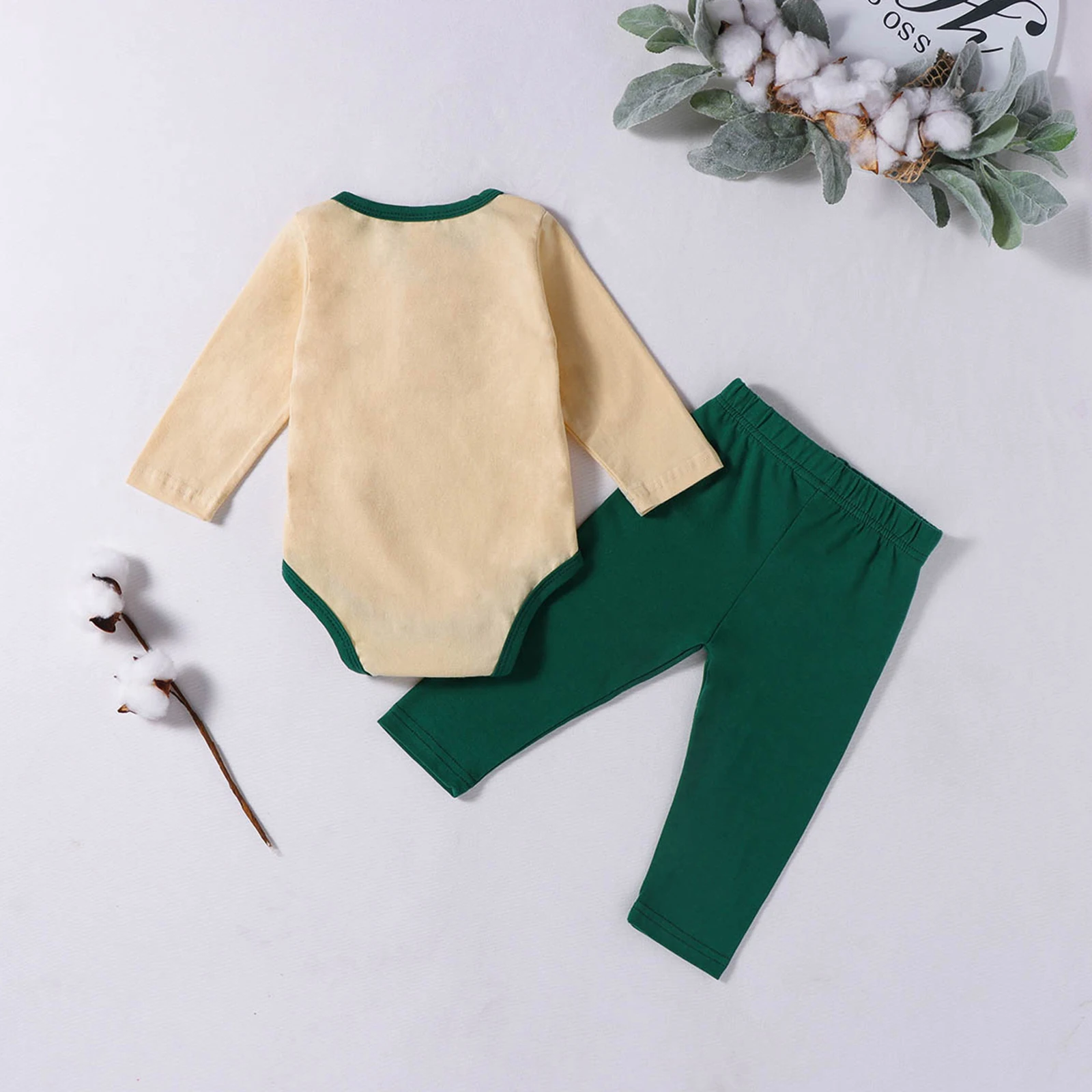 

Casual Toddler Baby Girl Boy Clothing Striped O Neck Long Sleeve Romper+Solid Harem Pants Autumn 2pcs Outfits Clothes Set