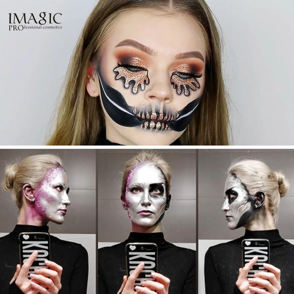 IMAGIC, 12 цветов, масляная краска для тела, краска для лица, пигмент для красоты, набор для макияжа, косметическая краска, коробка, вечерние, праздничные, макияж, дизайн