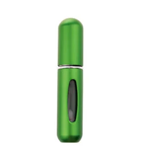Green Мини многоразовый флакон для духов, консервированный воздушный спрей, нижний насос, распылитель духов для путешествий, 5 мл, дорожные аксессуары для путешествий - Цвет: Green