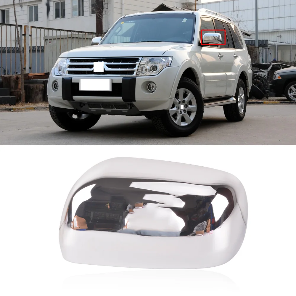 CAPQX для Mitsubishi Pajero V93 V73 V97 хромированное боковое зеркало заднего вида декоративная крышка отделка зеркала дверцы крышка гарнир корпус капот