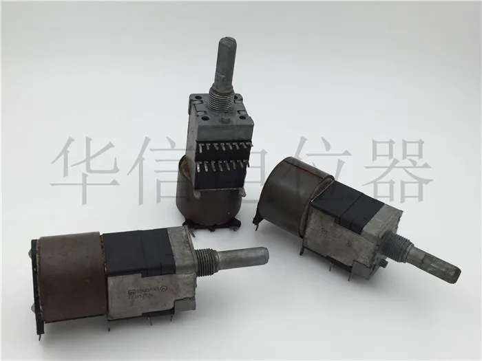 

[VK] Used Japan RK168 quad motor potentiometer A50K B50K handle length 25MMF switch