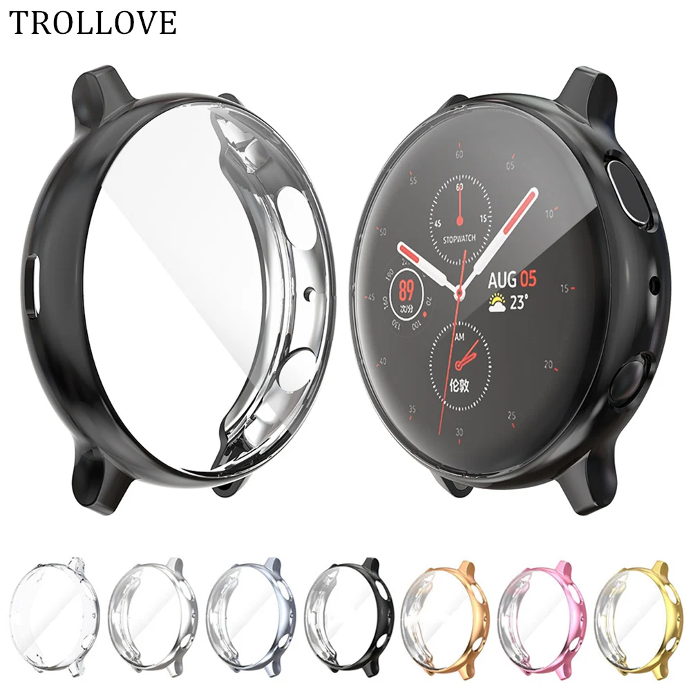 Защитный чехол для часов Samsung Galaxy Watch Active 2 тонкий мягкий ТПУ 40 мм 44 Защита экрана