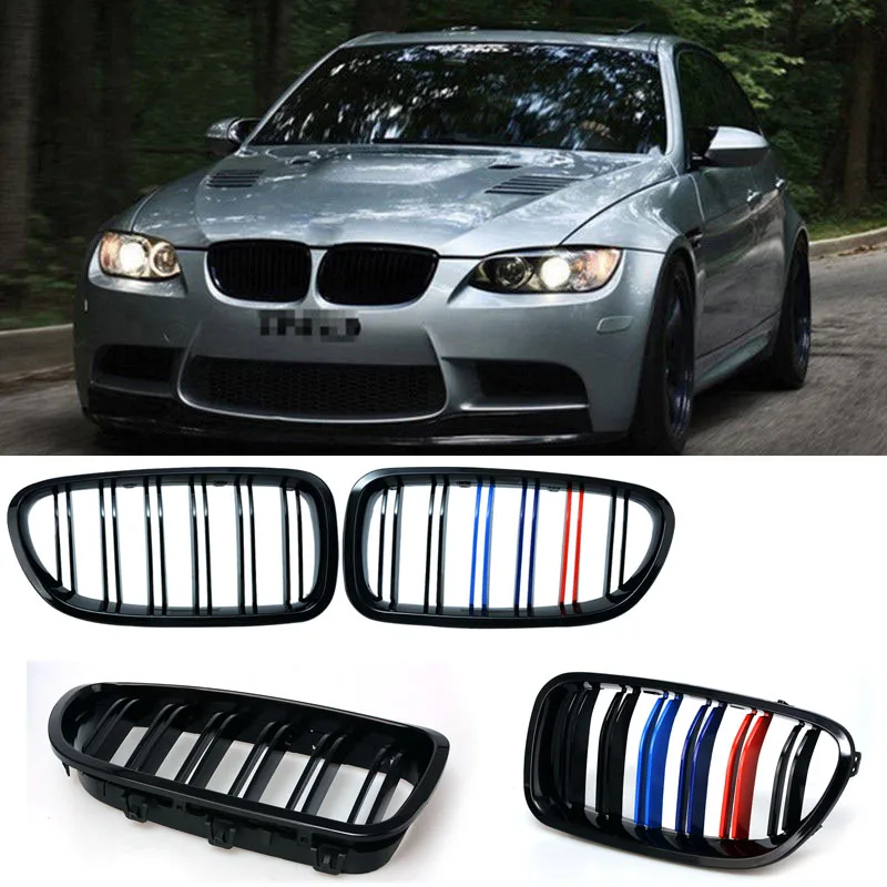 1 пара решетка для BMW 5 серии F10 F18 10 15 глянец Черный автомобиль передний центр