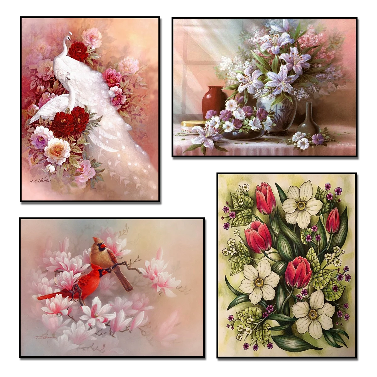 DIY Алмазная вышивка павлин цветы 5D алмазная картина кристальная мозаика Вышивка