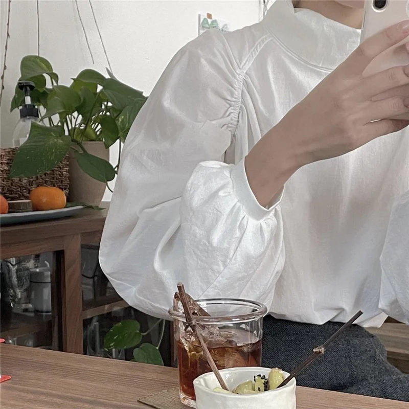 Женская однотонная Водолазка с длинным рукавом дизайнерская простая