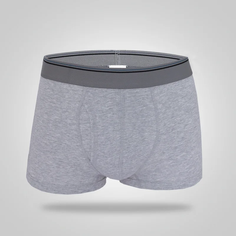3 шт./комплект мужские однотонные хлопковые трусы-боксеры | Мужская одежда