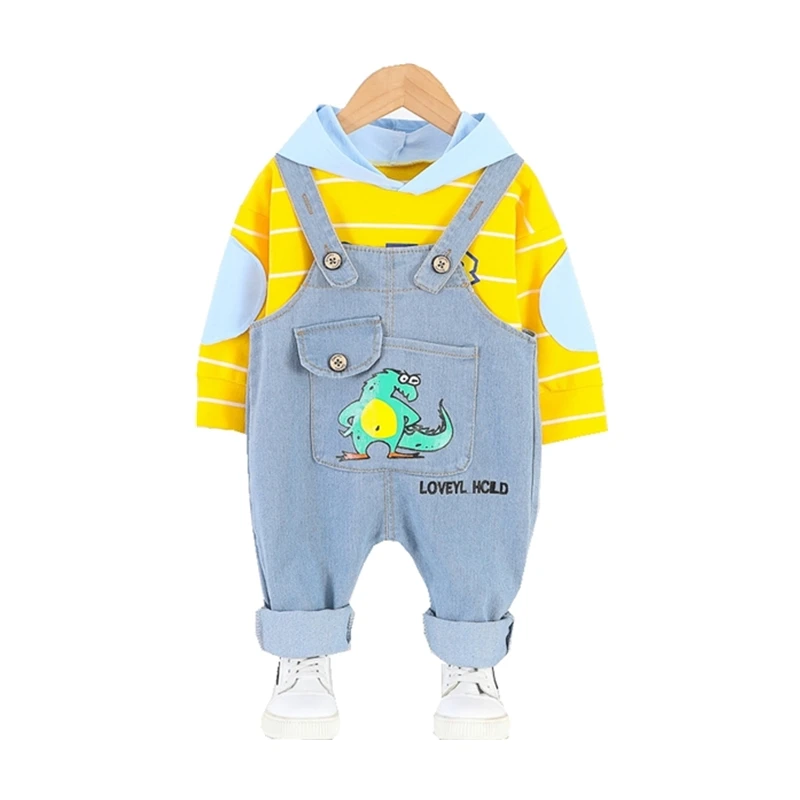 

Spring Autumn Children Casual Clothes Baby Boy Girl Cartoon T Shirt Jeans Pants 2Pcs/sets Kids Infant Clothing Toddler Tracksuit