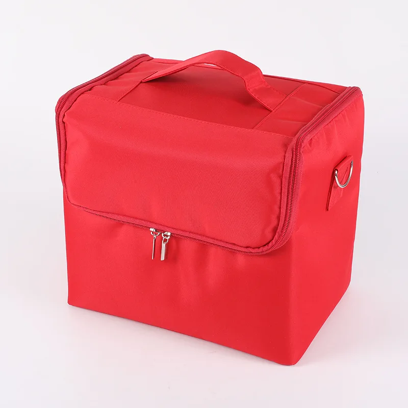 

Portable Make-up Beauty Manicure Cosmetic Bag Oxford Large-capacity Travel Storage Bag Portable Cosmetic Case makeup bags Box
