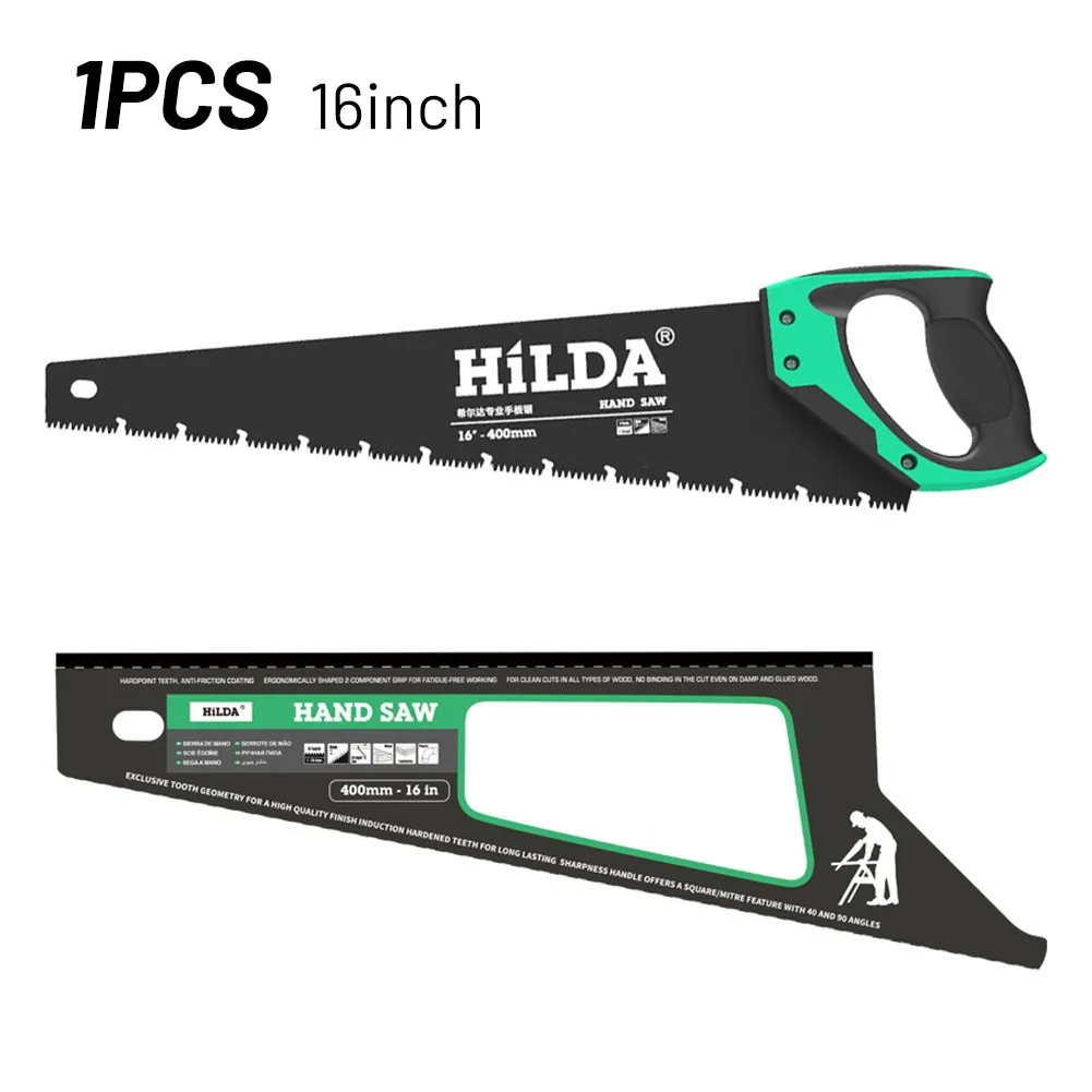 

16\" Saws Cutting Grip Hand Handle Metal Saw Tools Wood Woodwork Parts