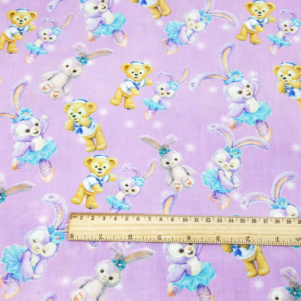 Новинка, 50*145 см, животные, хлопок, ткань, с принтом, сделай сам, ручная работа, шитье, пэчворк, постельные принадлежности, текстиль, стежка, Tilda, кукла, c4068 - Цвет: 1067186001