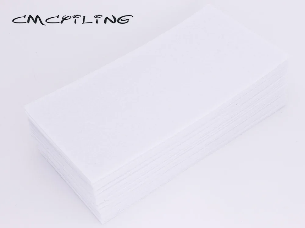 CMCYILING 40 шт./лот 20*10 см белая войлочная ткань 1 мм Толщина полиэфирная ткань для DIY альбом для вырезок для рукоделия войлочный лист