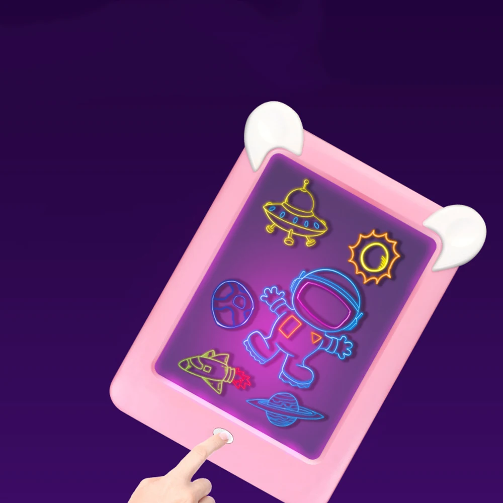 Игрушки для рисования Sketchpad волшебные светящиеся дети повторное использование создать искусство, которое светится написанием творческих блестящих 3D люминесцентных чертежей доска