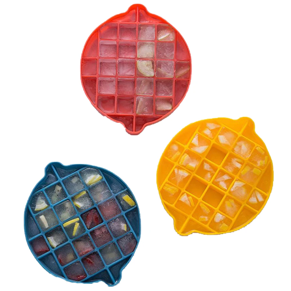 Форма для льда с крышкой лимон образный силиконовый лоток сахарного мороженого