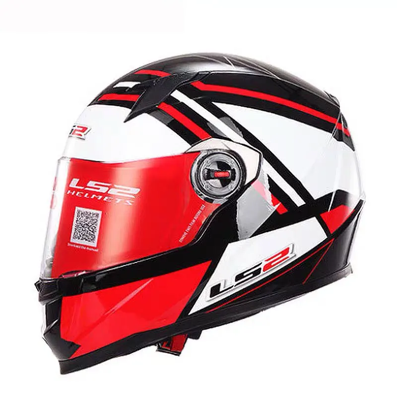 LS2 FF358 анфас бездорожье Мотокросс Мотоцикл мото скутер шлем Casco Capacete ECE - Цвет: Black White Red